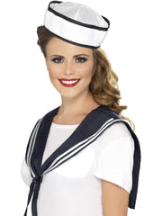 Sailor Scarf & Hat, White 1