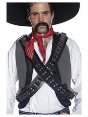 Authentic Western Leather Bandolier Bullet Belts - 1