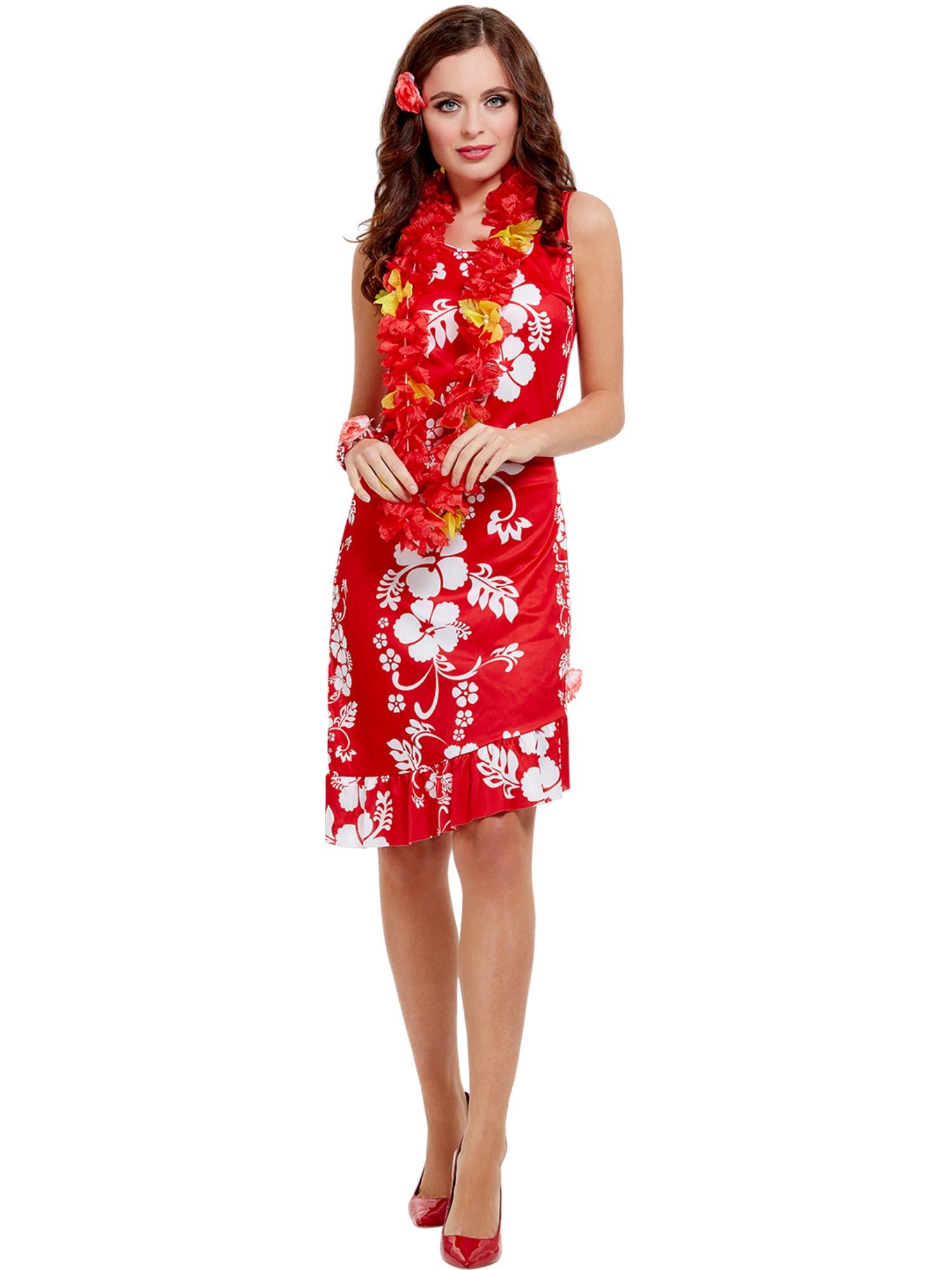 Hawaiian Beauty Costume, Red 1