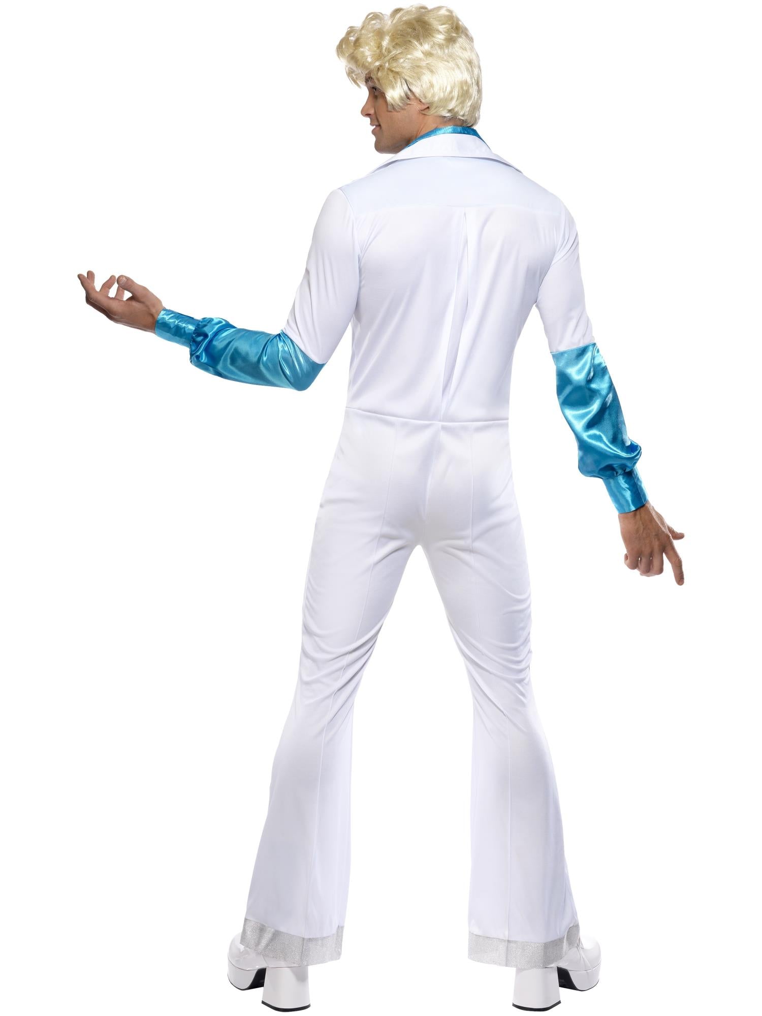 Disco Man Costume, All in One, White 2