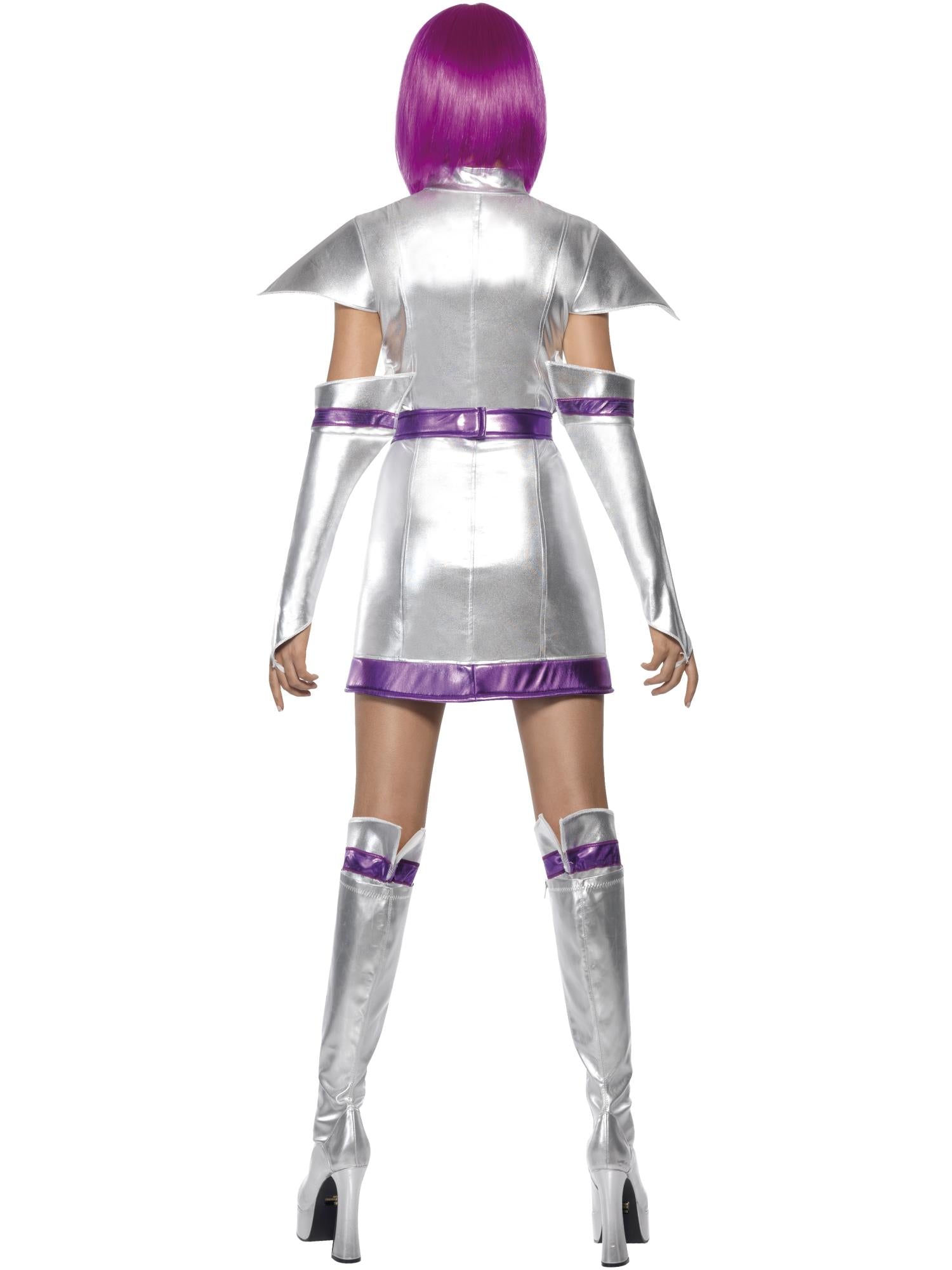 Fever Space Cadet Costume, Silver Metallic 2