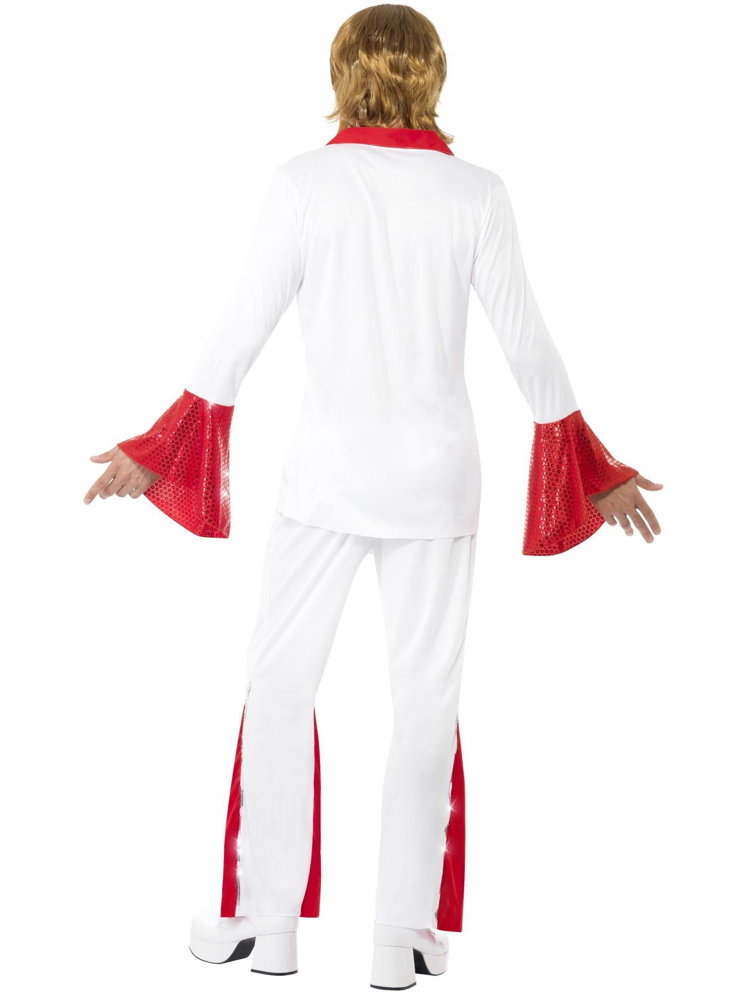 Super Trooper Male Costume, White & Red 2