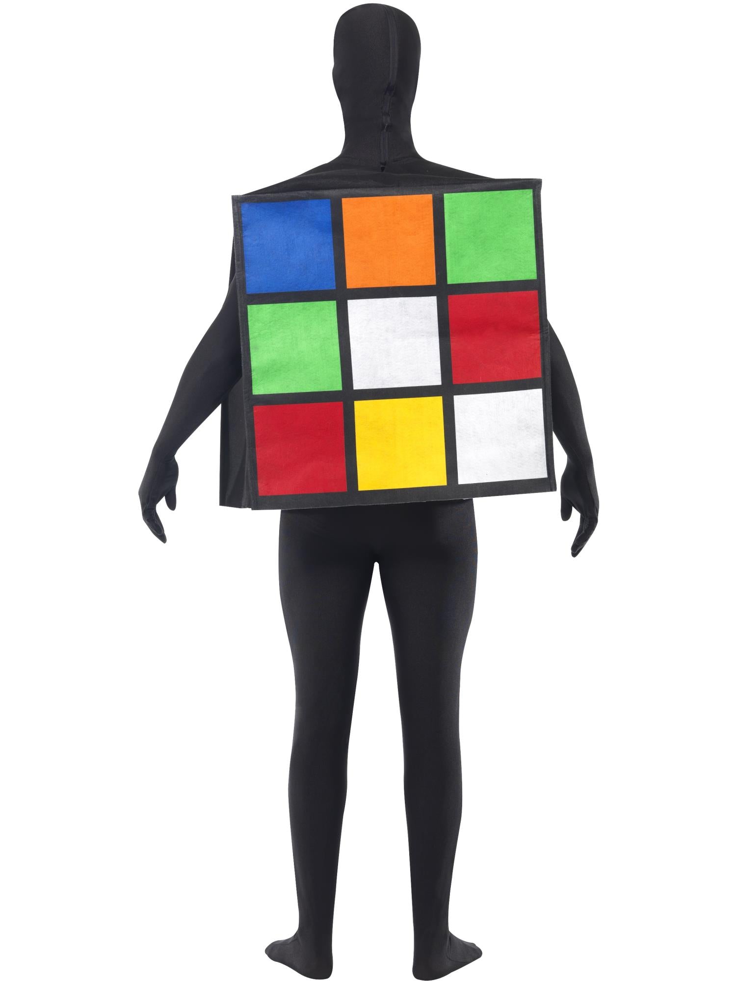 Rubik's Cube Unisex Costume, Multi-Coloured 2