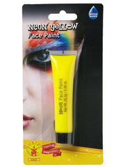 NEON YELLOW FACE PAINT 1