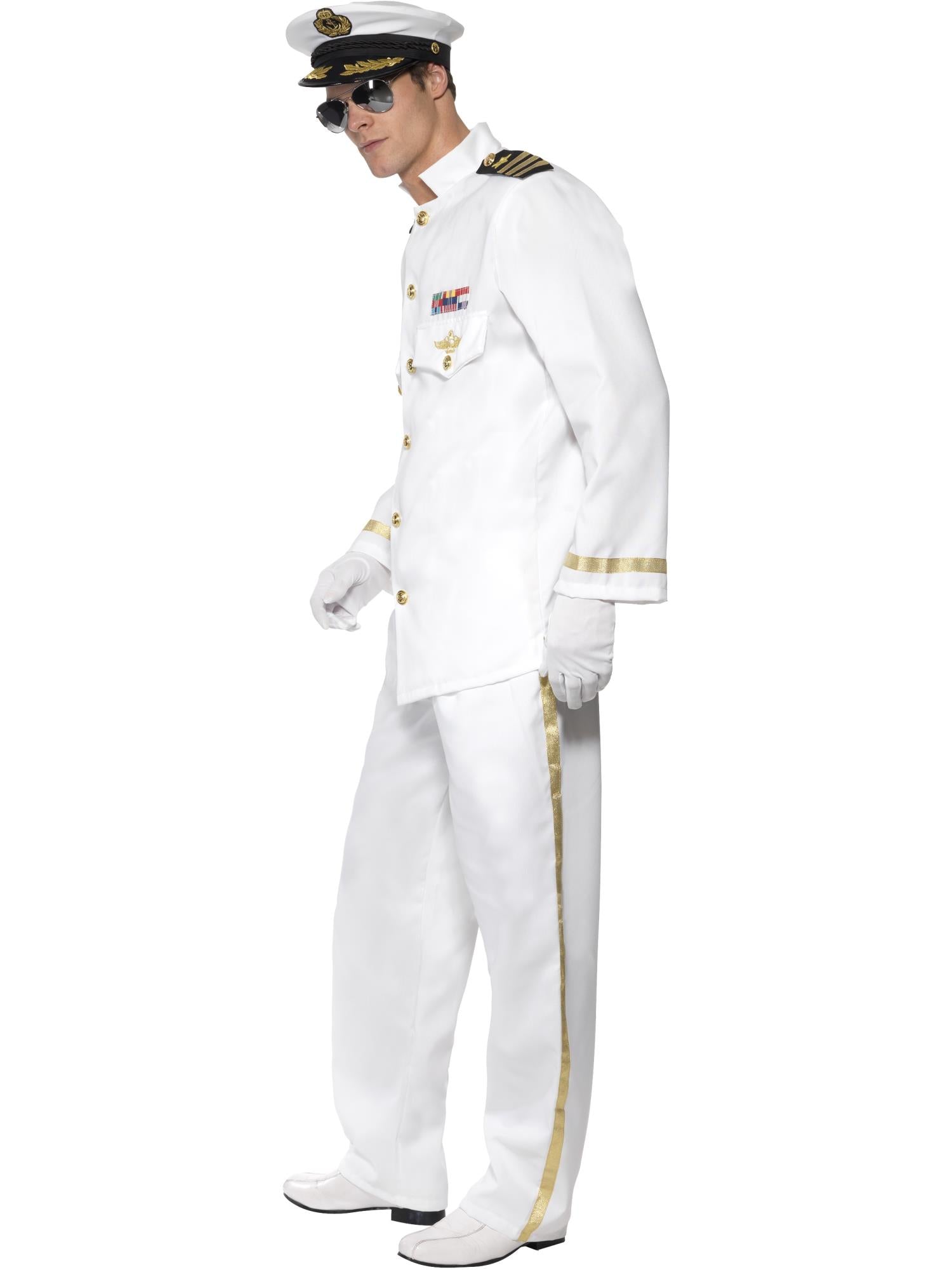 Deluxe Captain Costume, White 3