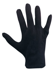 Mens Black Cotton Gloves