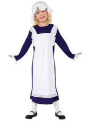 Victorian Poor Girl Costume, White 1