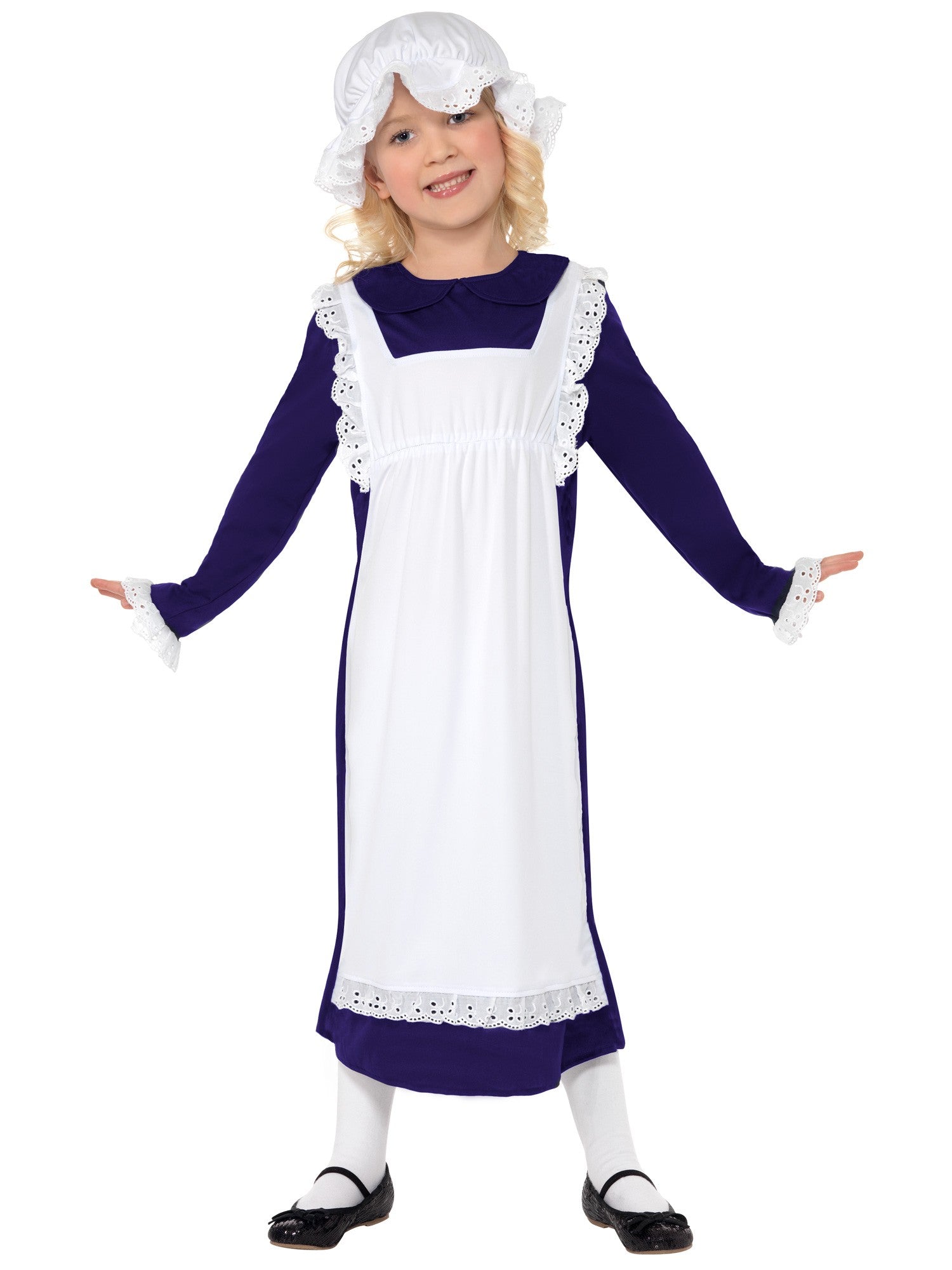 Victorian Poor Girl Costume, White 1