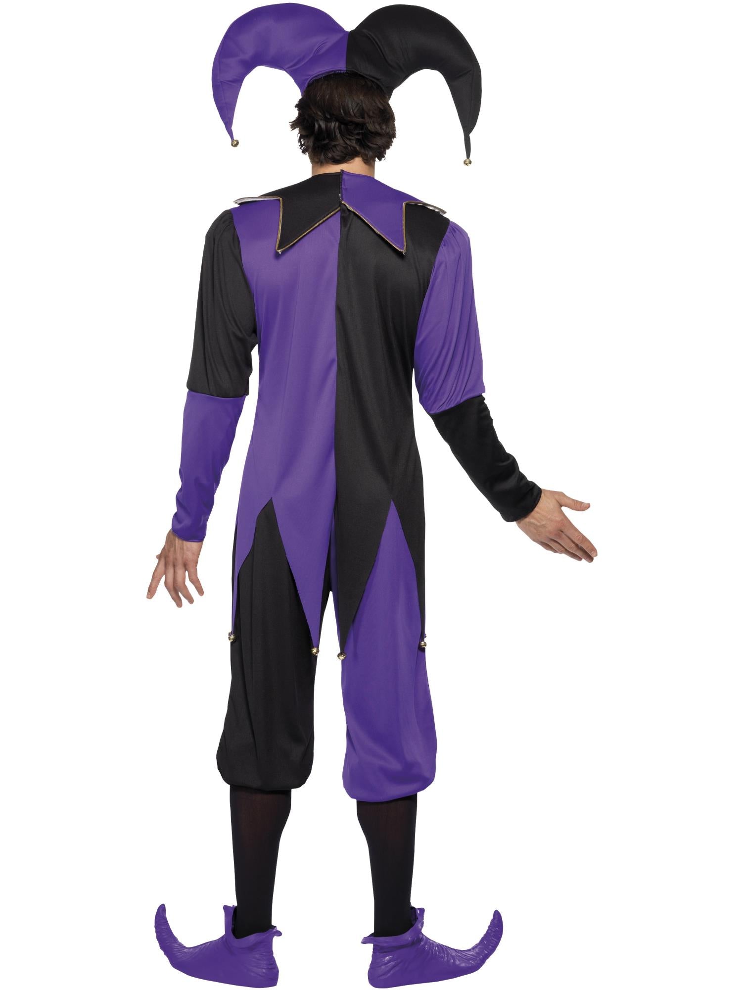 Medieval Jester Costume, Purple 2