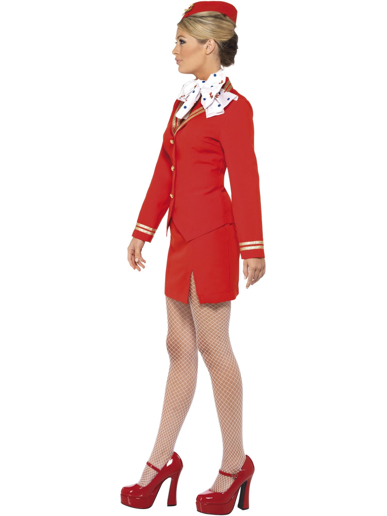 Trolley Dolly Costume, Red 3