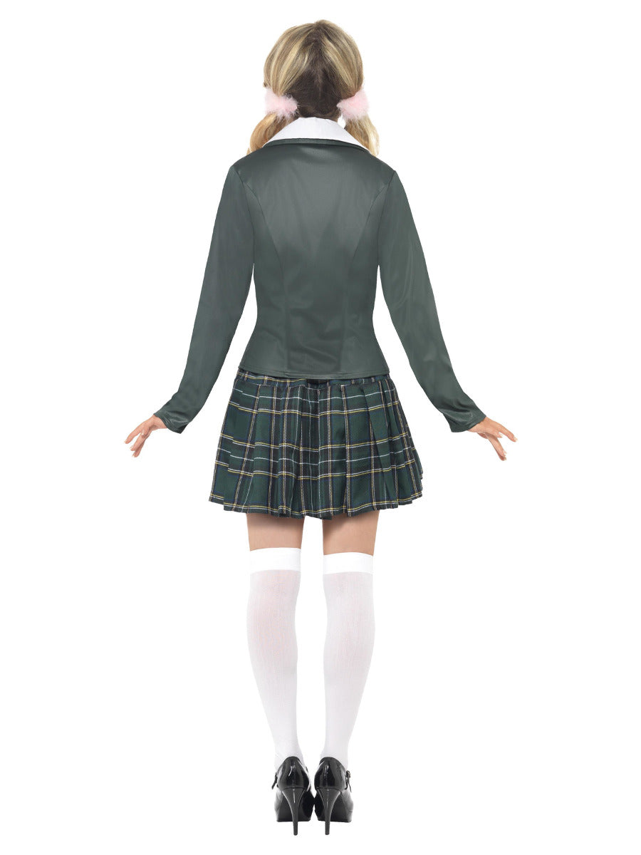 Preppy Schoolgirl Costume, Grey - 3