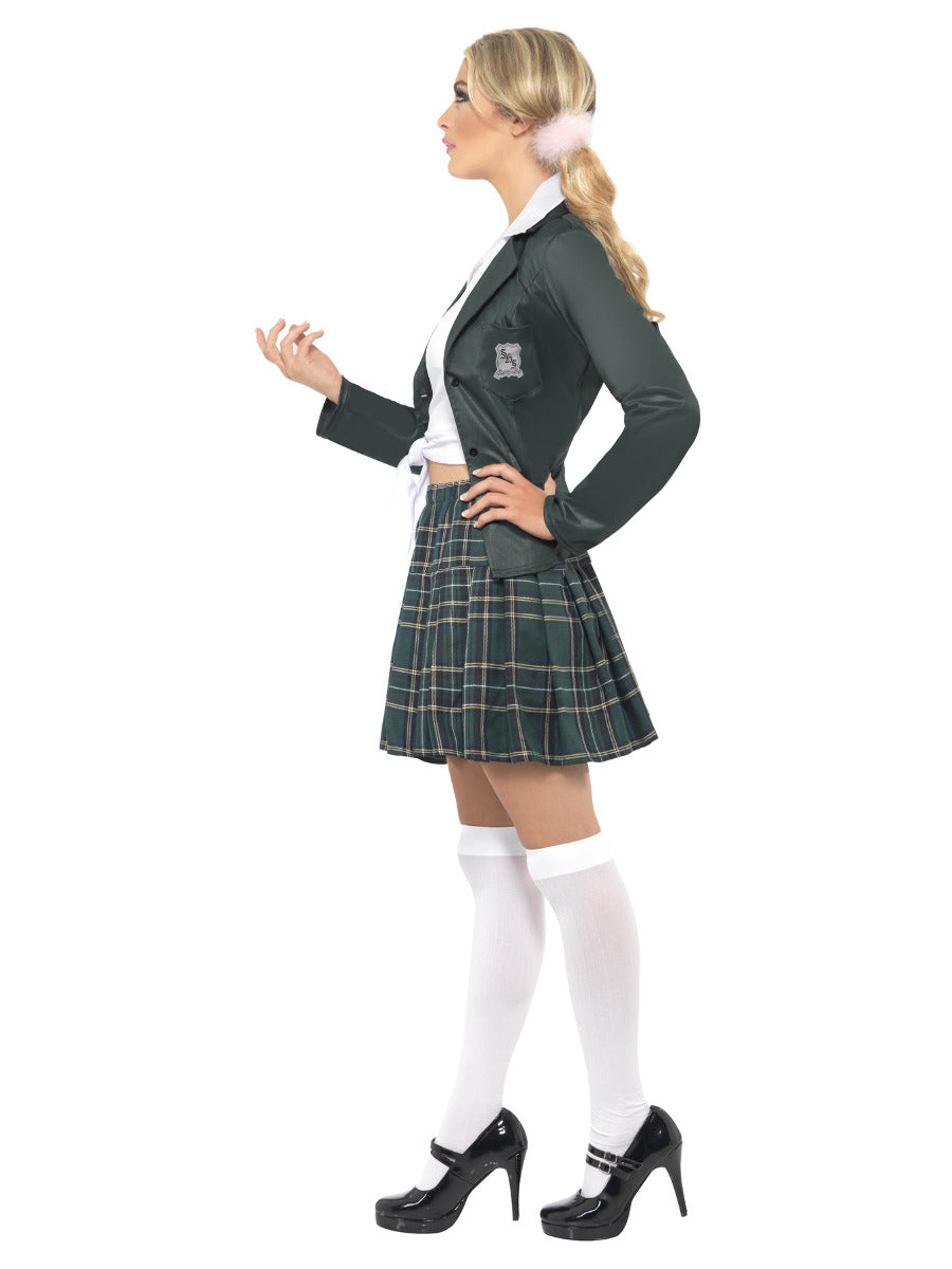 Preppy Schoolgirl Costume, Grey - 4