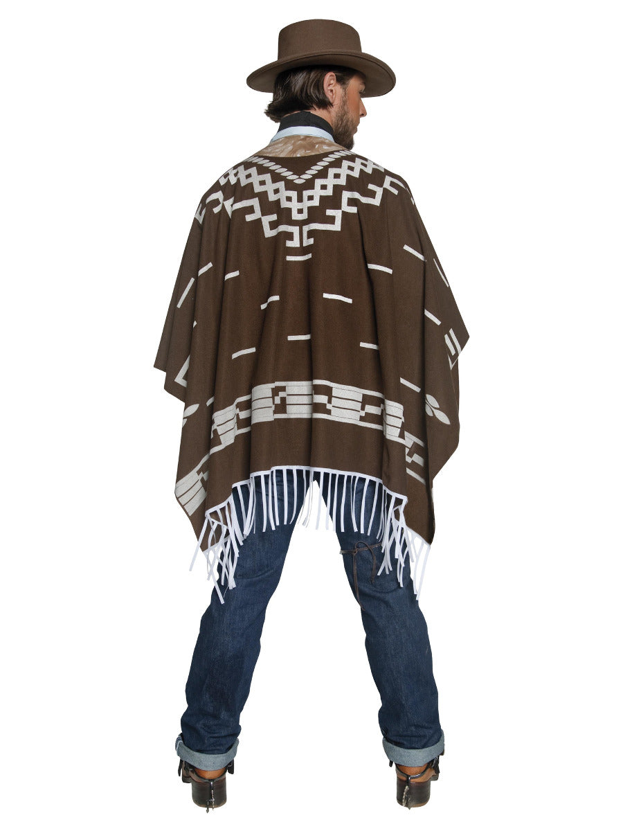 Authentic Western Wandering Gunman Costume, Brown - 3