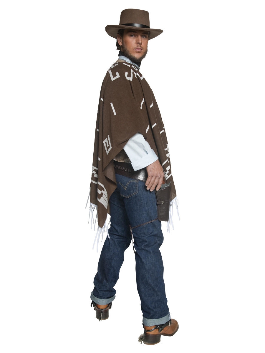 Authentic Western Wandering Gunman Costume, Brown - 4