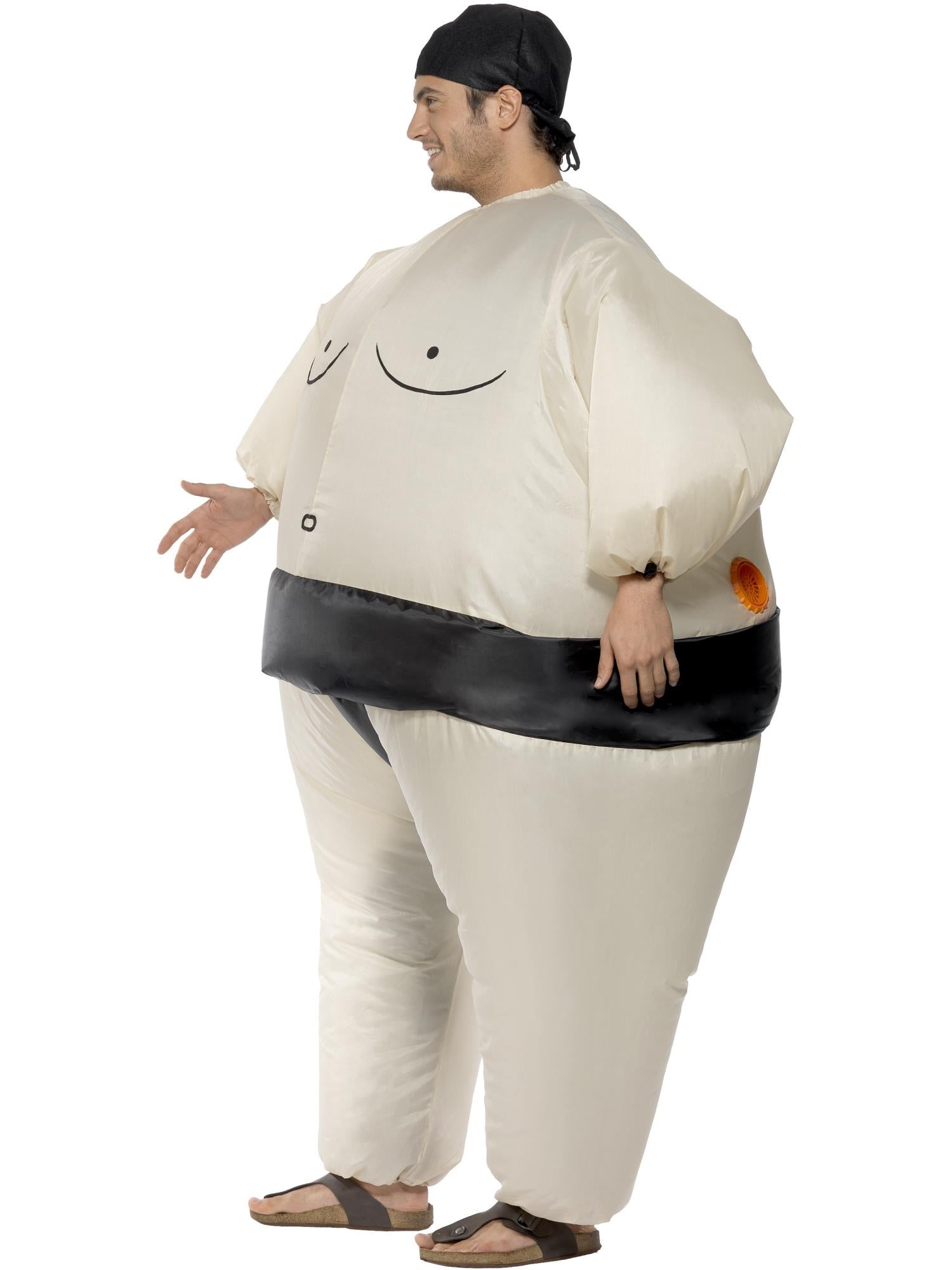 Sumo Wrestler Costume, White 3