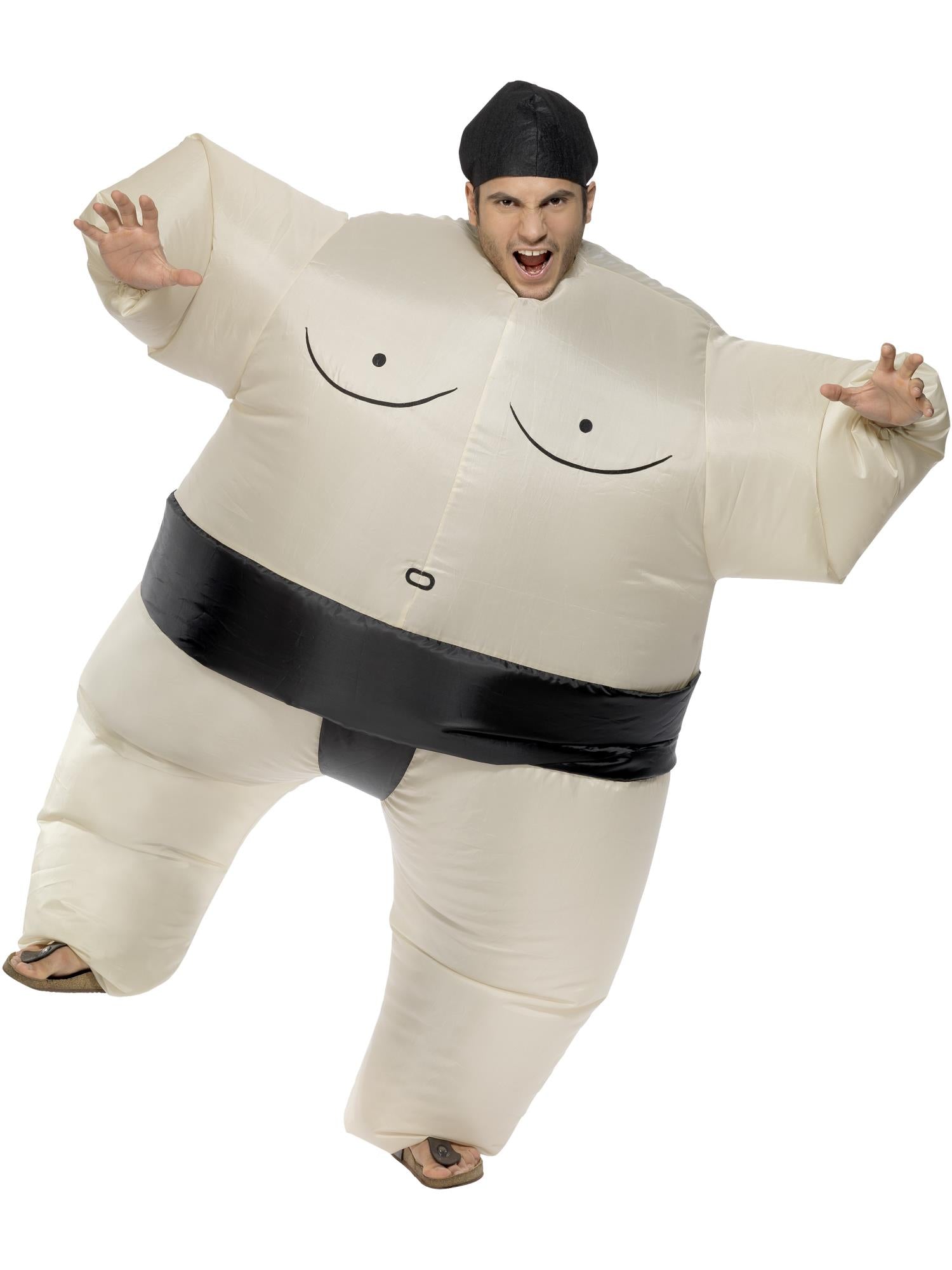 Sumo Wrestler Costume, White 1