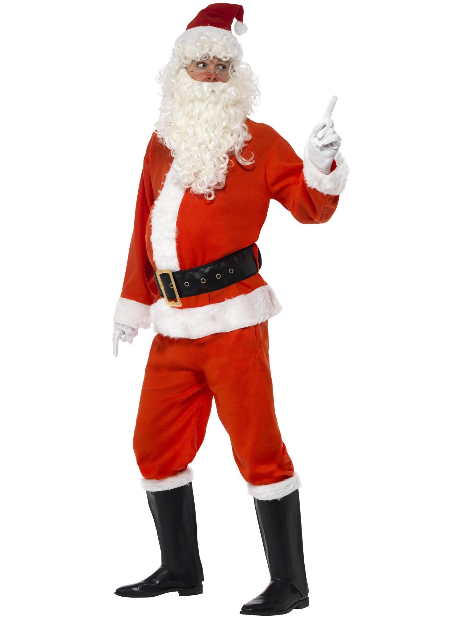 Deluxe Santa Costume, Red 3