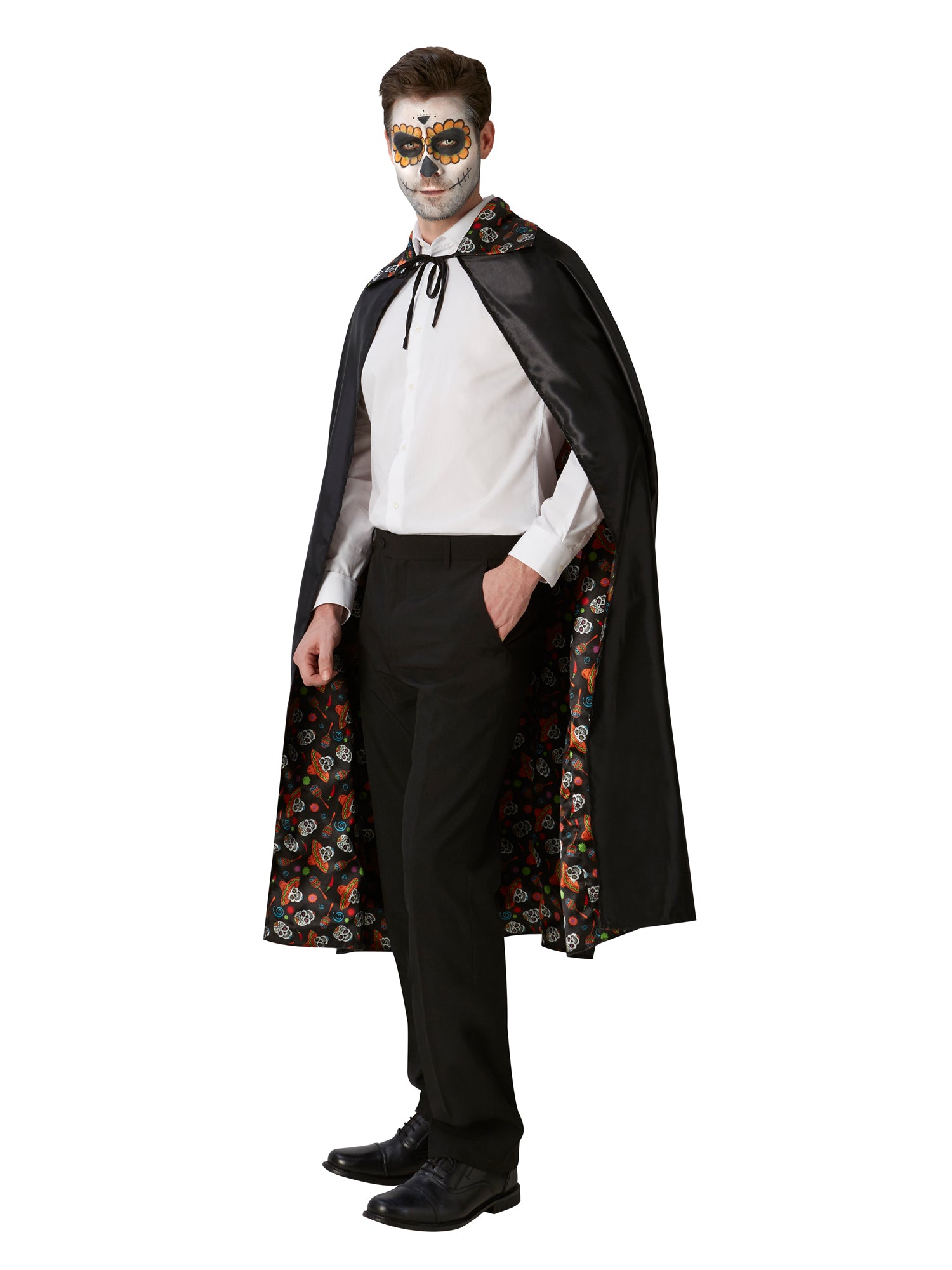 Day Of The Dead Reversible Cape 1