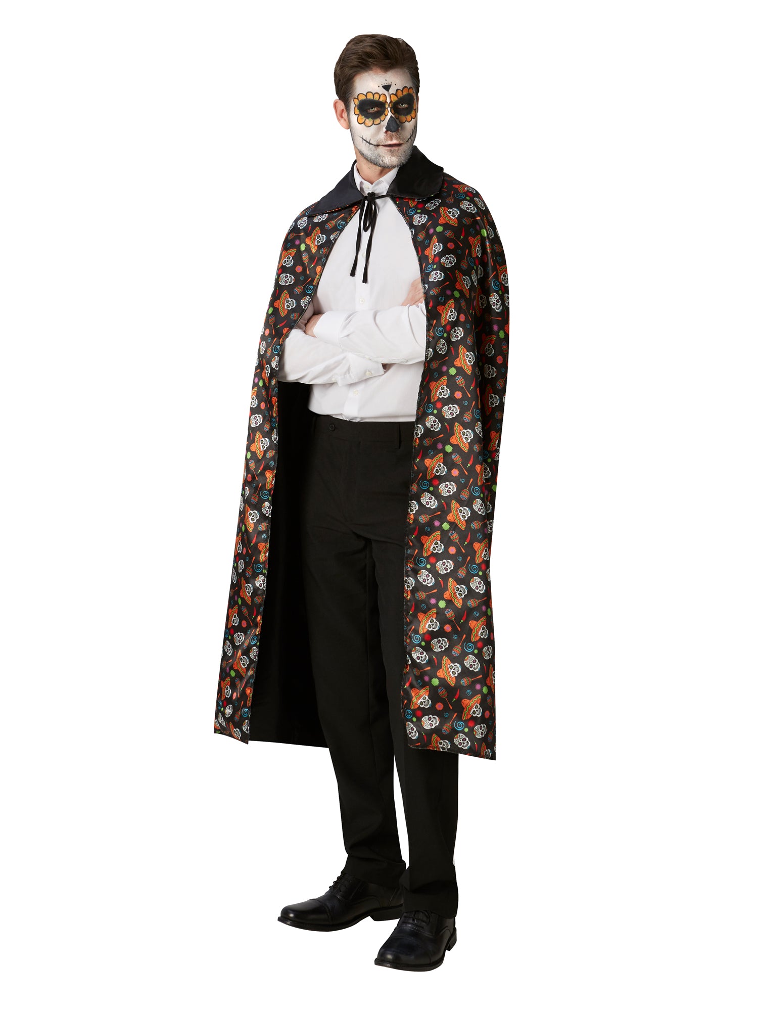 Day Of The Dead Reversible Cape 2