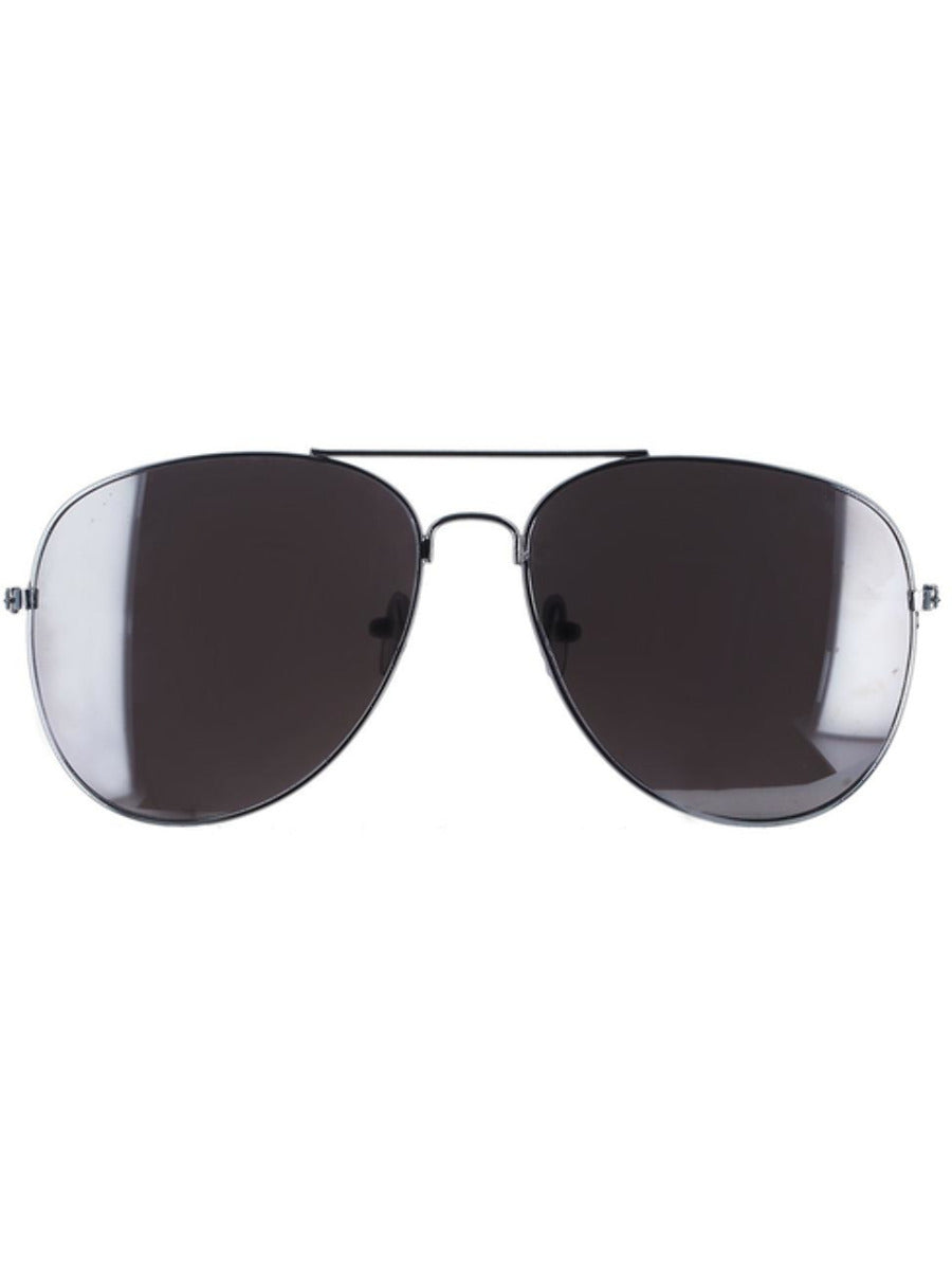 Aviator Specs, Silver Mirror, Silver & Black - 3