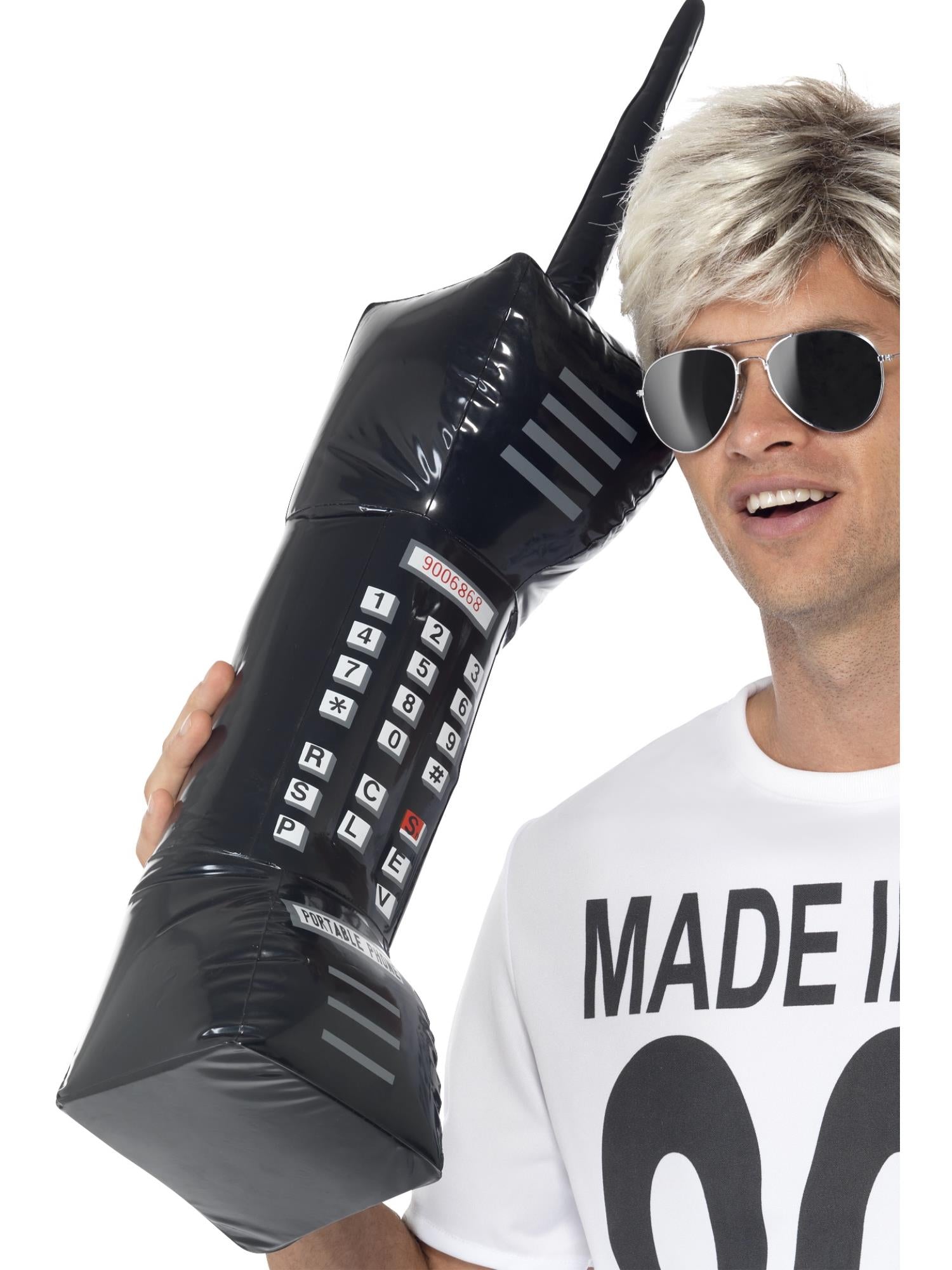 Inflatable Retro Mobile Phone, Black 1