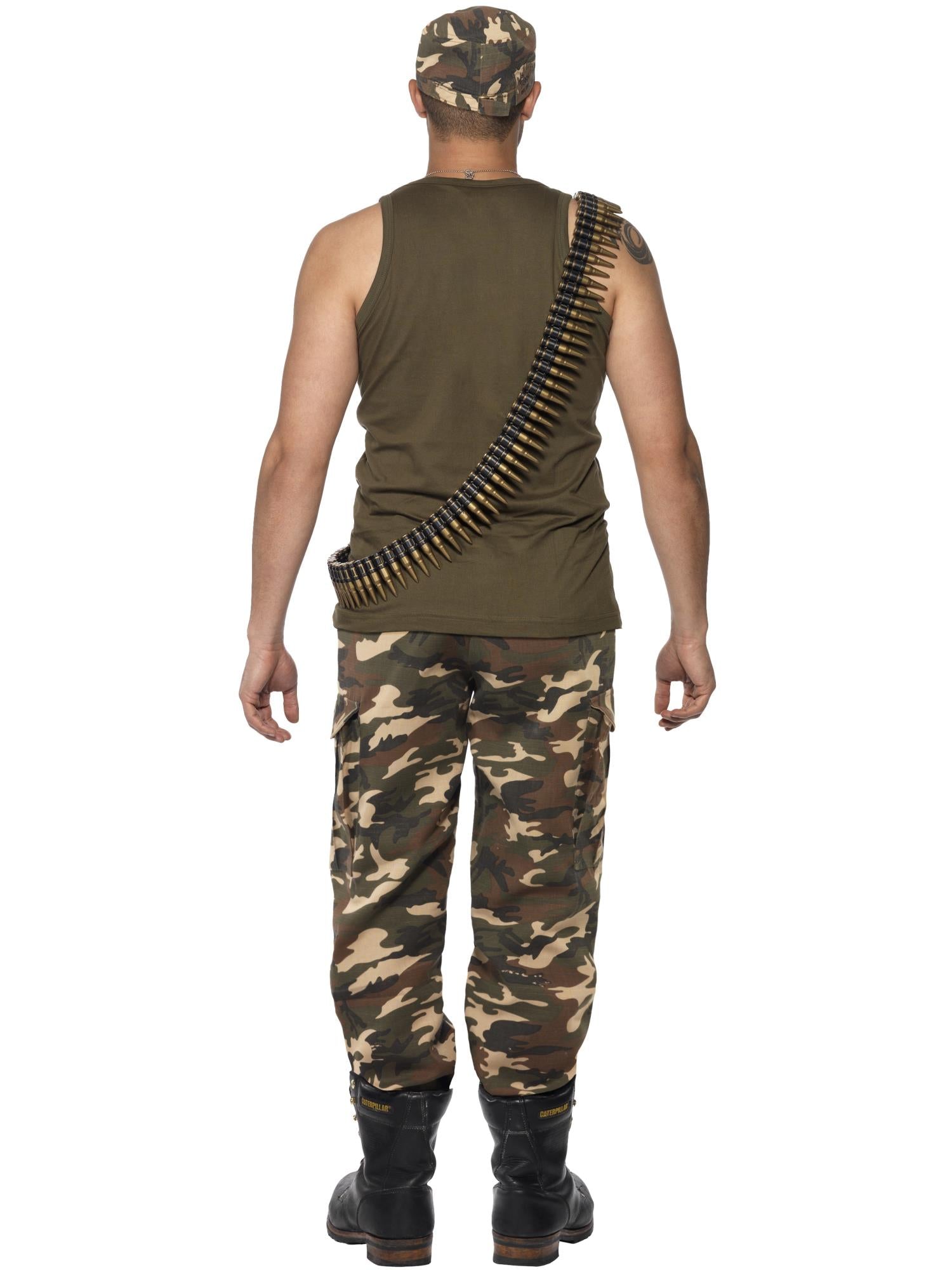 Deluxe Khaki Camo Costume, Male, Khaki Green 2