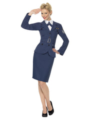 WW2 Air Force Female Captain, Blue - 1