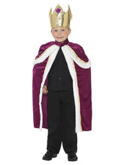 Kiddy King/Queen Costume, Purple - 1