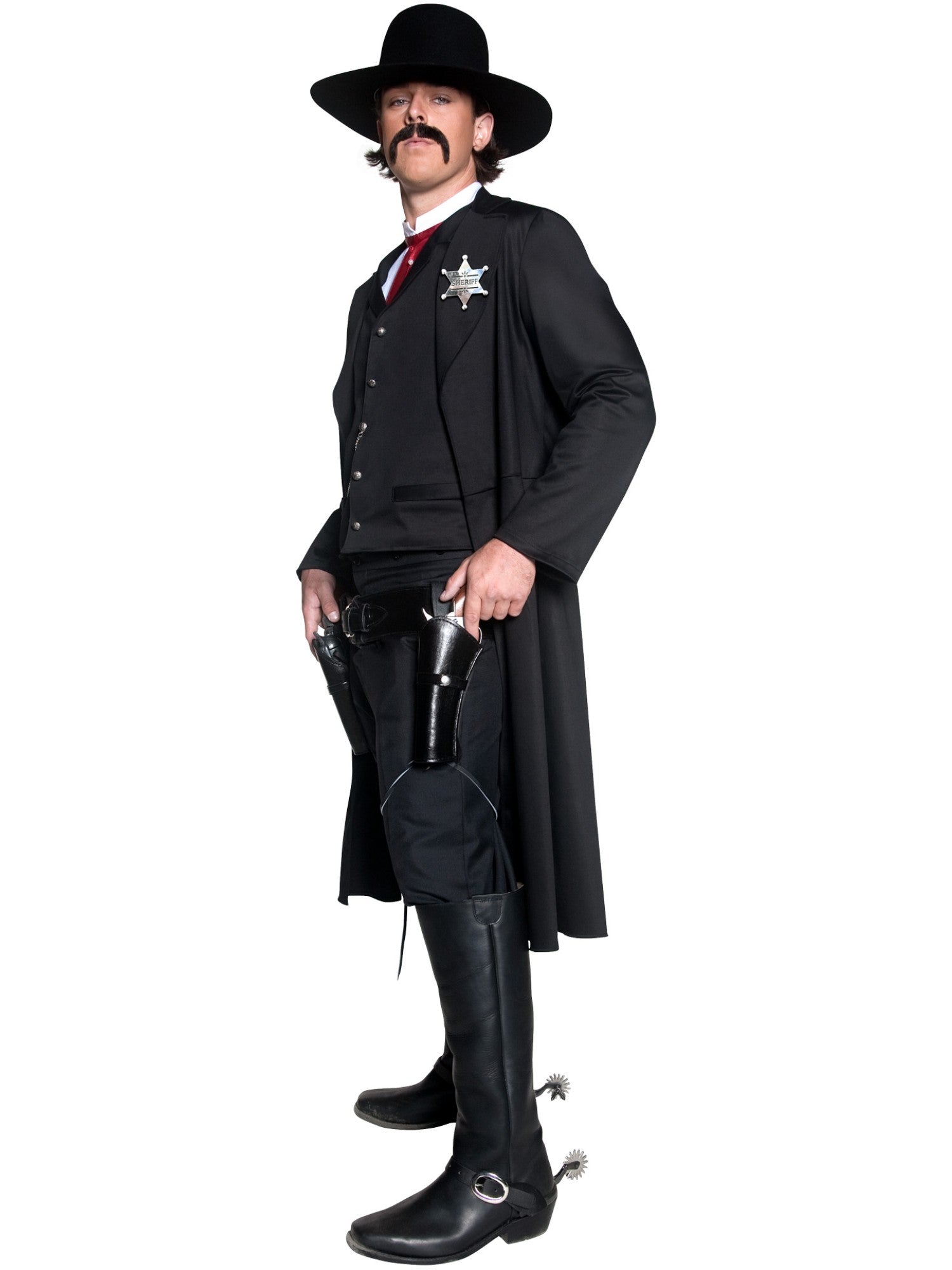 Deluxe Authentic Western Sheriff Costume, Black 3