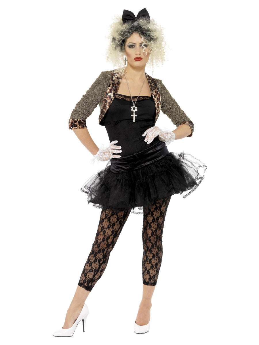 80s Wild Child Costume, Black - 1