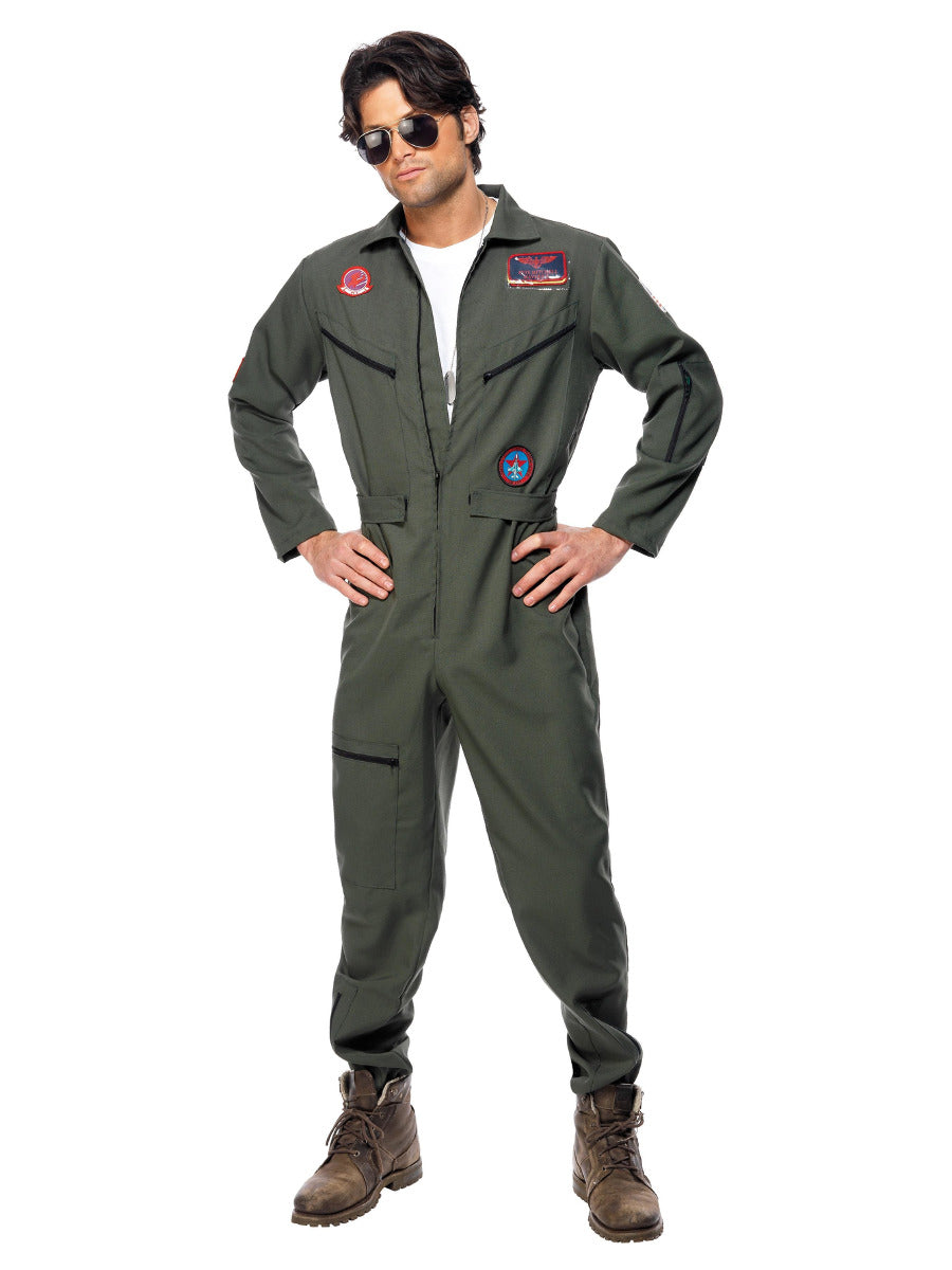 Top Gun Costume, Green - 1