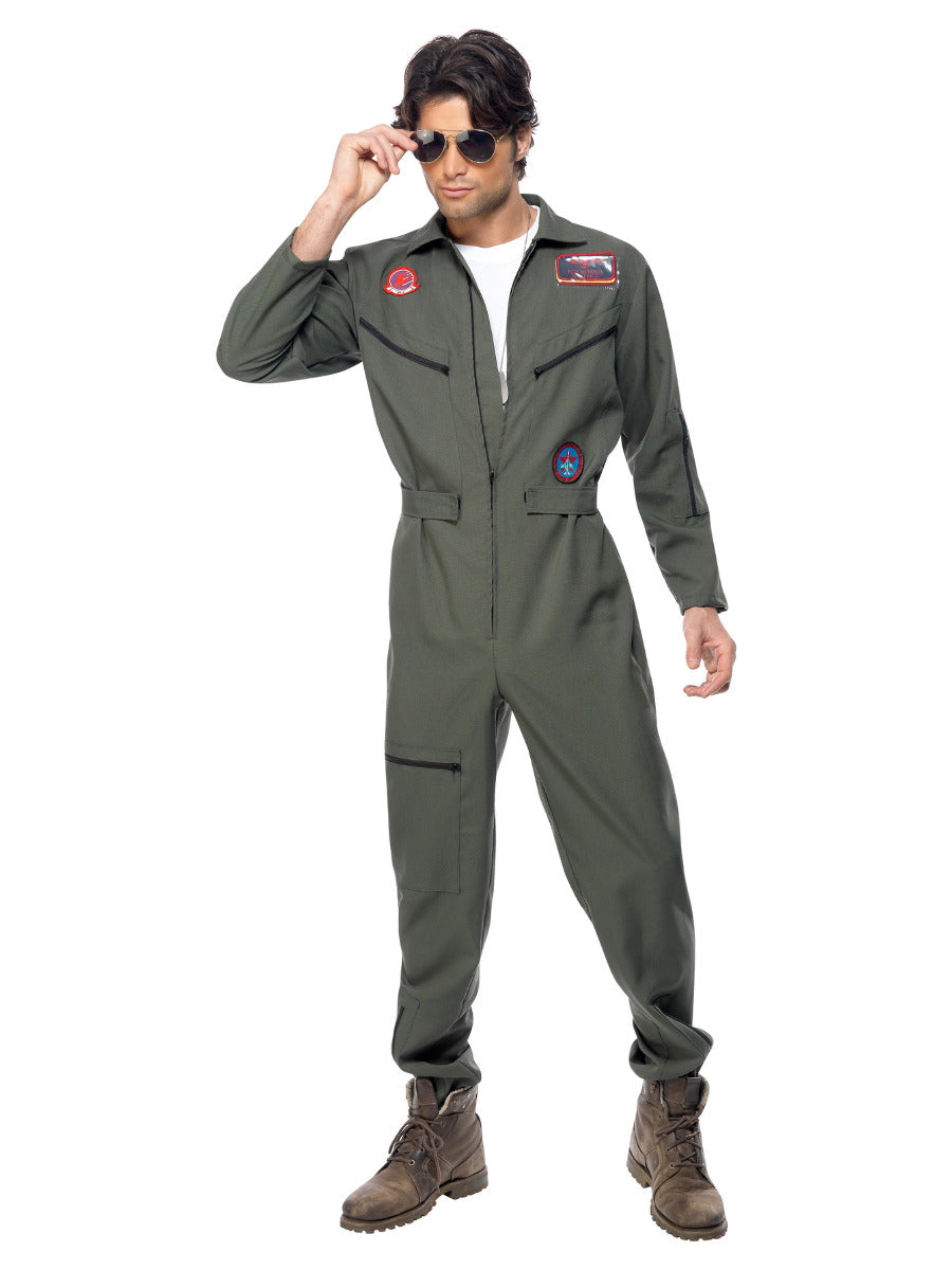 Top Gun Costume, Green - 5