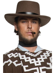 Authentic Western Wandering Gunman Hat, Brown 1