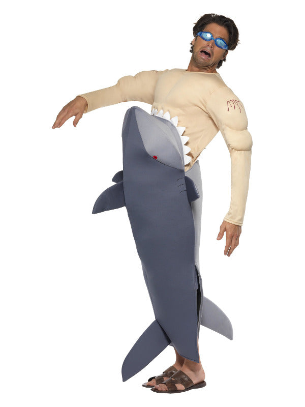 Man-Eating Shark Costume, Grey - 2