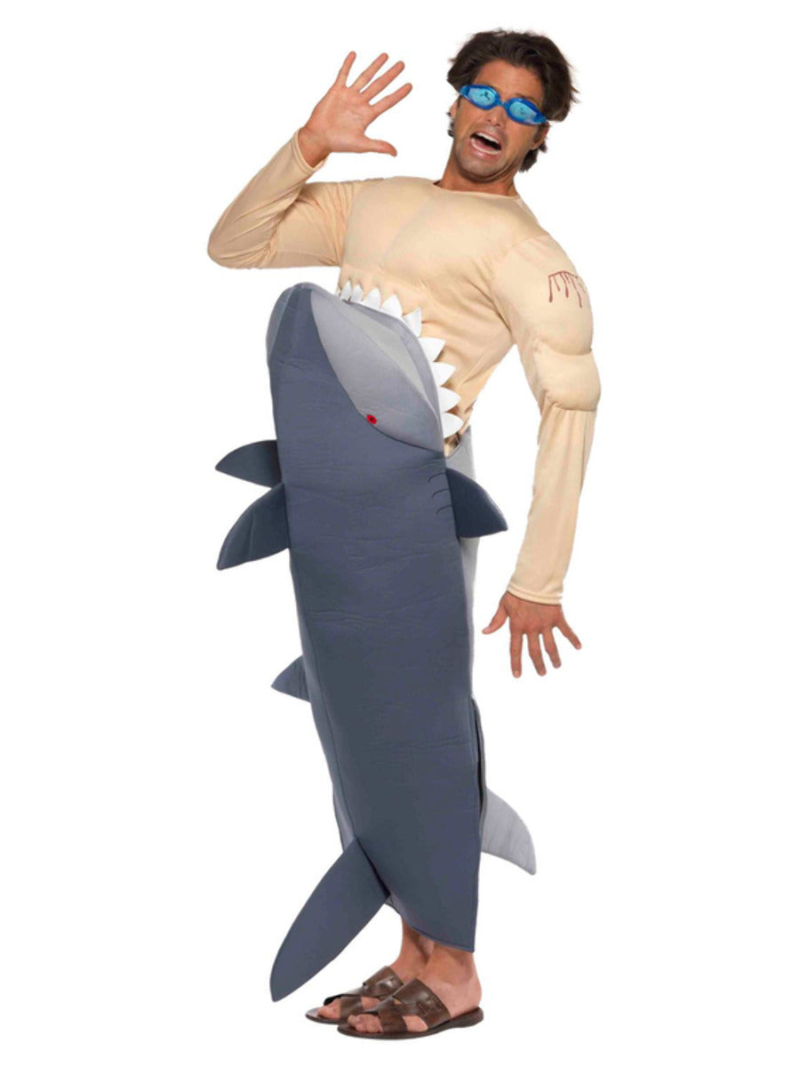 Man-Eating Shark Costume, Grey - 5