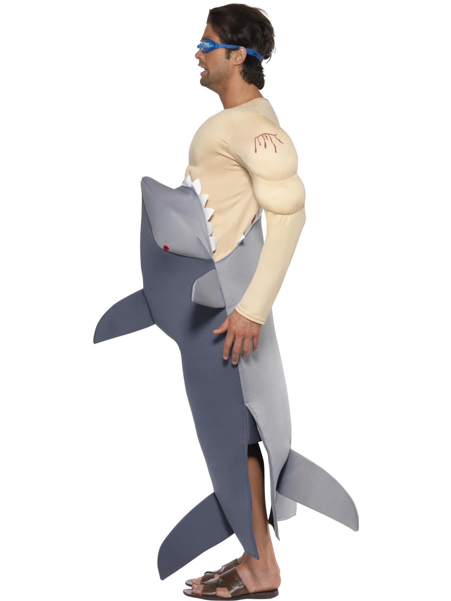 Man-Eating Shark Costume, Grey 3