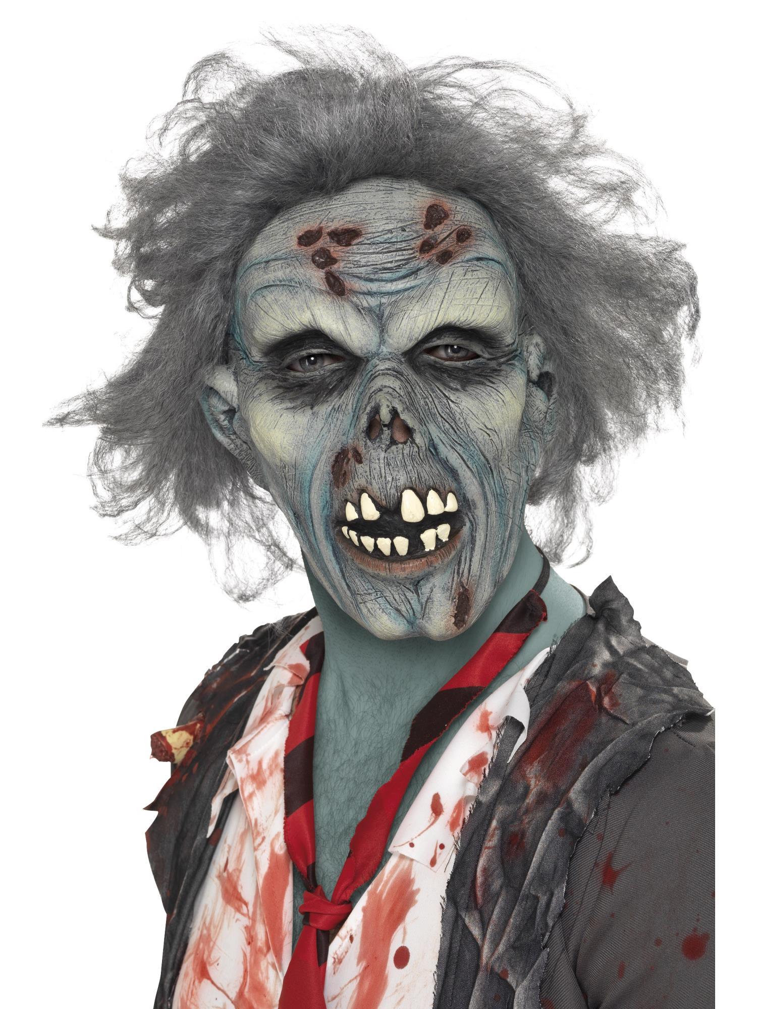 Decaying Zombie Mask, Grey 1