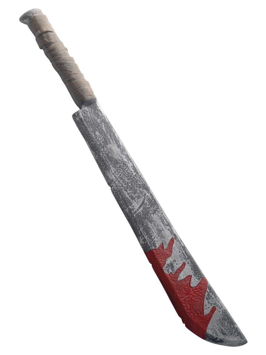 Blooded Chopper Machete Toy Prop, Grey - 1