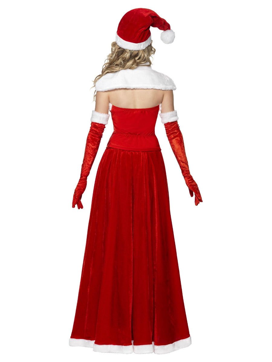 Luxury Miss Santa Costume, Red - 3
