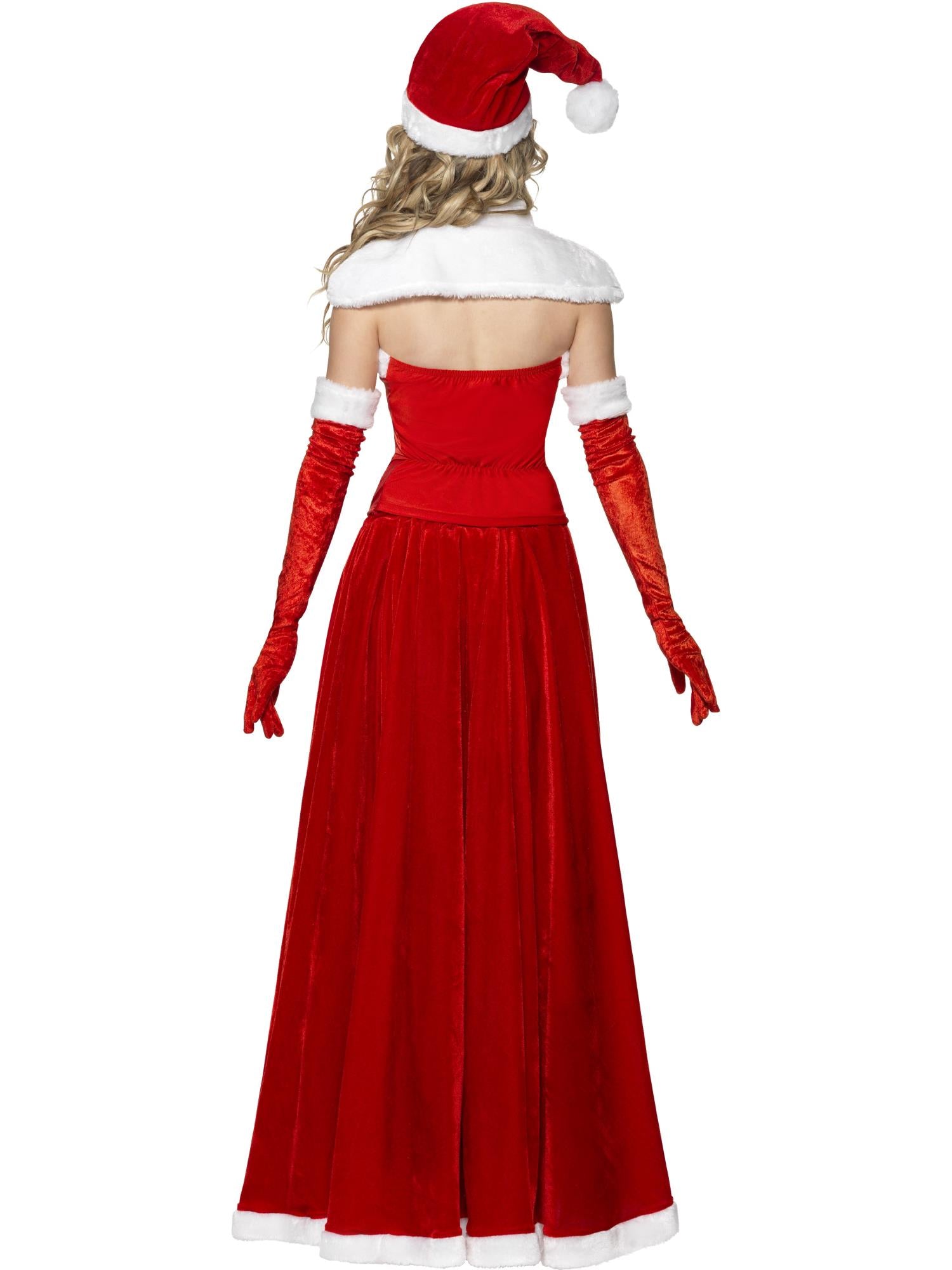 Luxury Miss Santa Costume, Red 2