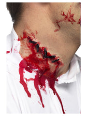 Smiffys Make-Up FX, Stitches Latex Scar, Red - 1