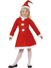 Santa Girl Costume, Red 1