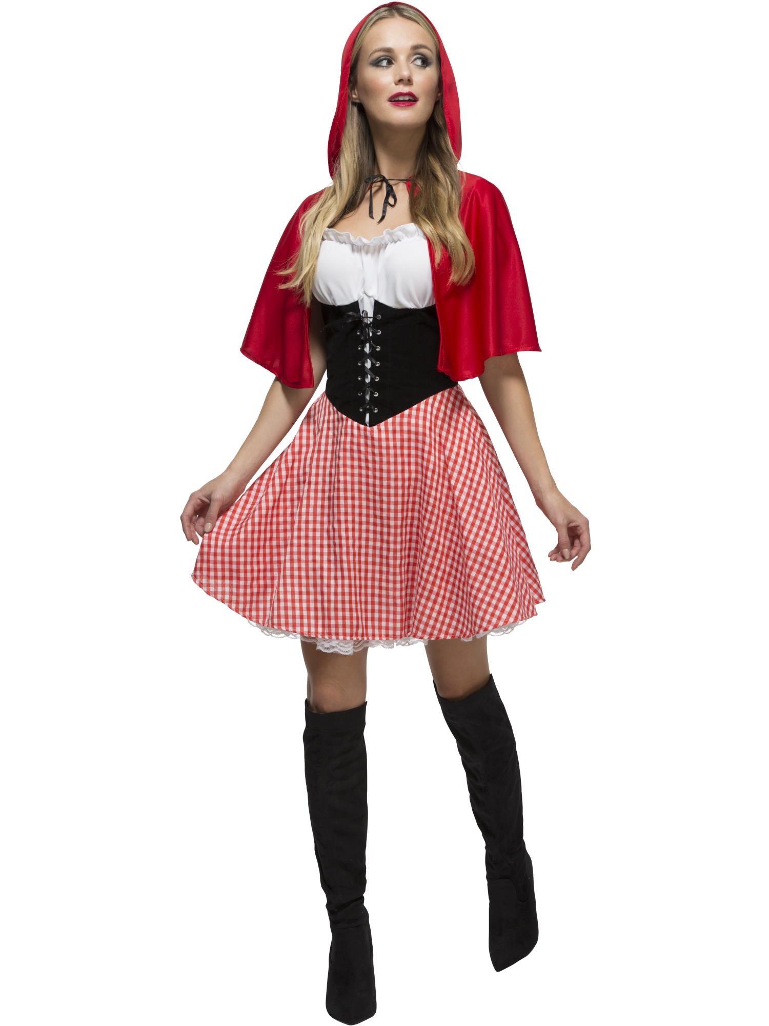 Fever Red Riding Hood Costume, Red 1
