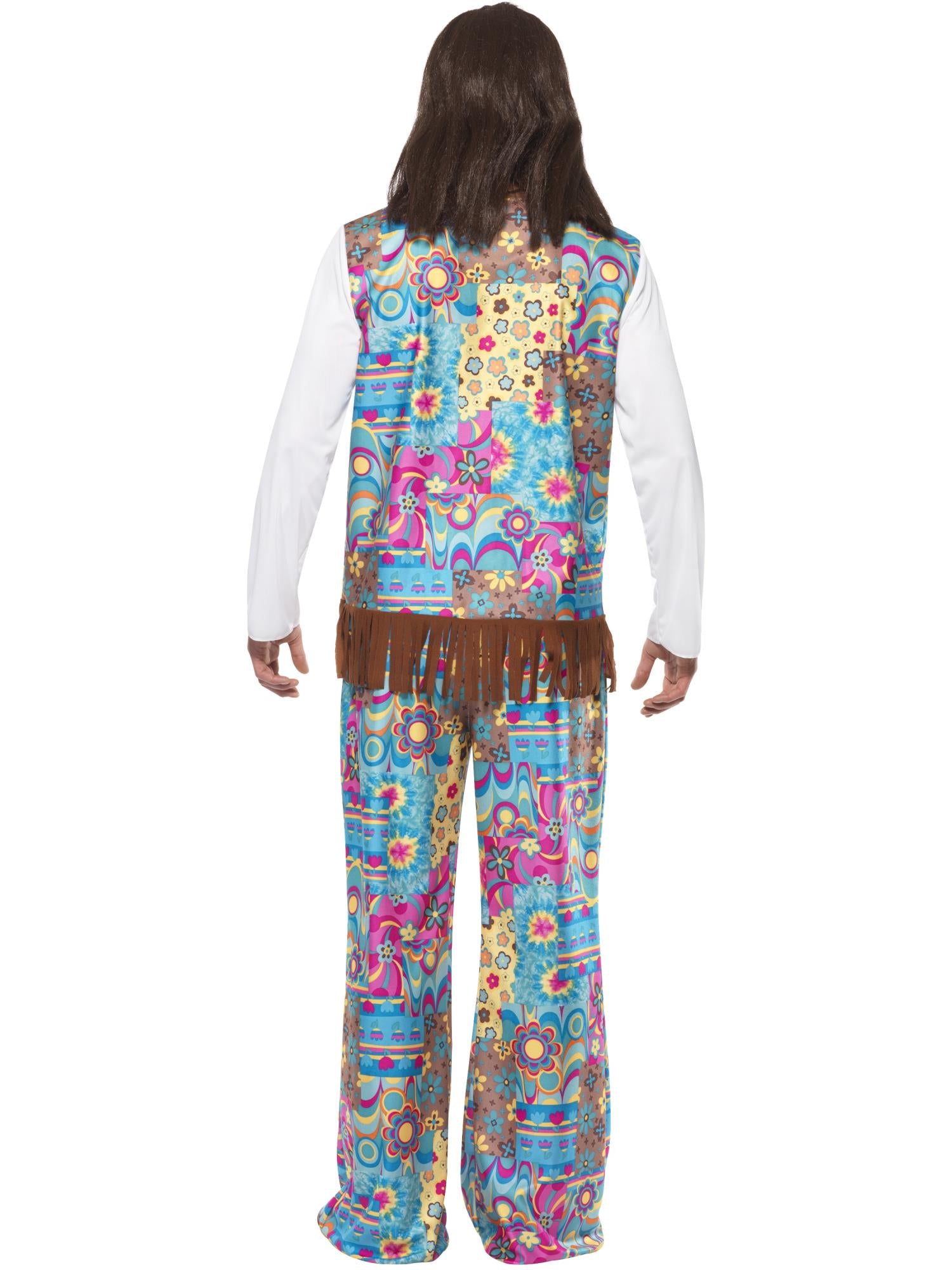 Groovy Hippie Costume, Multi-Coloured 2