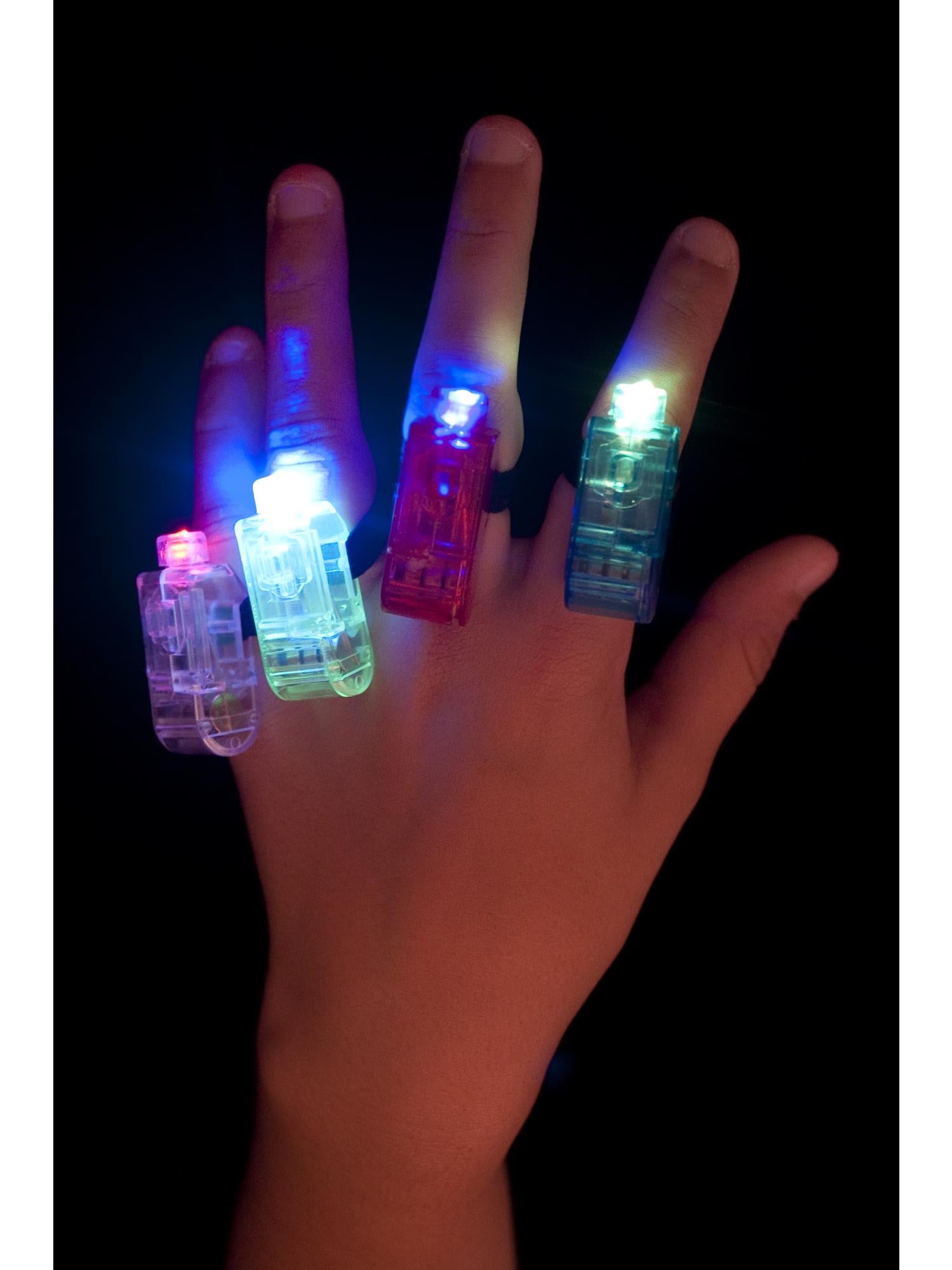 Multi Colour, Multi Flashing Finger Lights, Assort 1