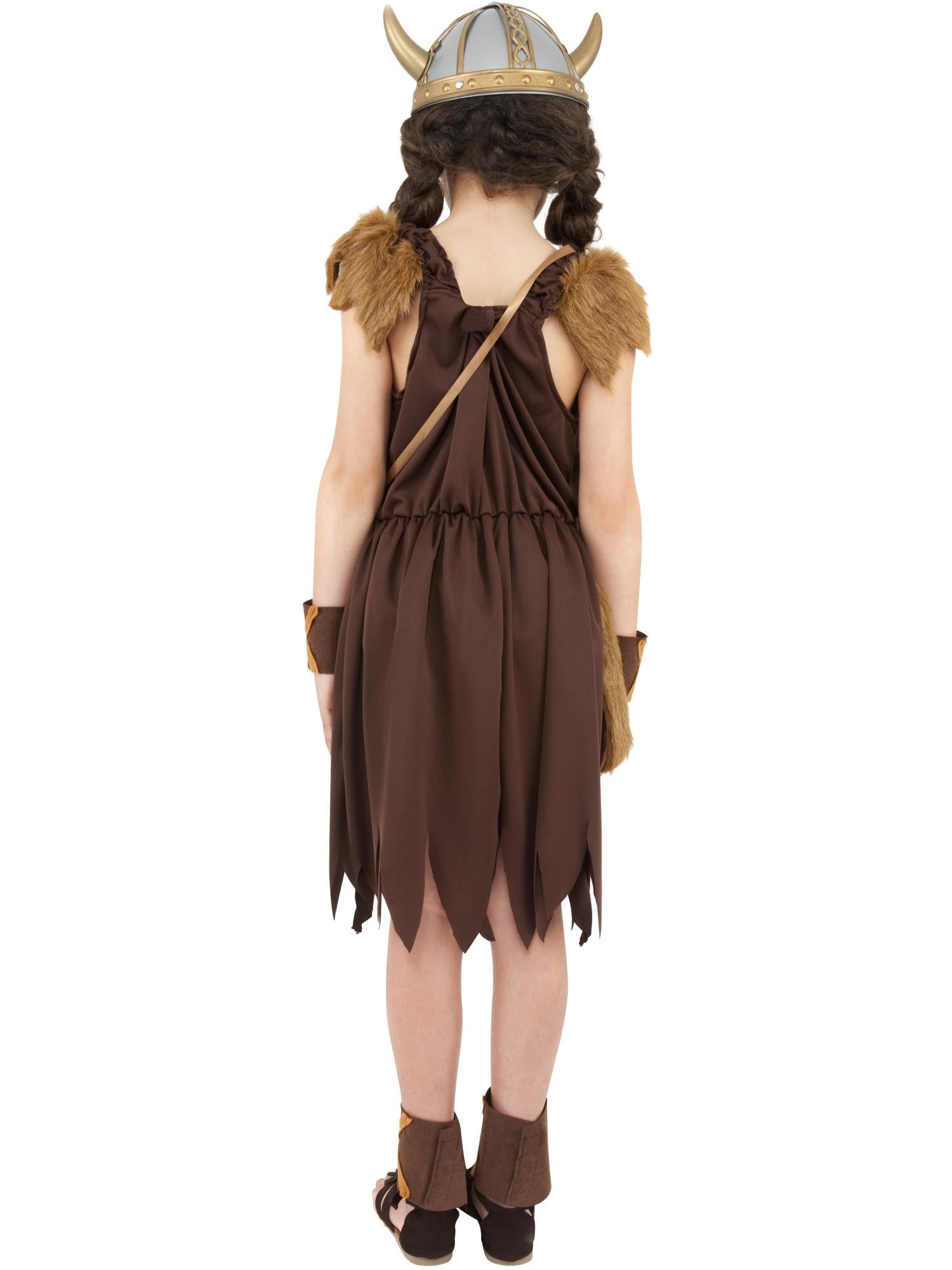 Viking Girl Costume, Brown 2