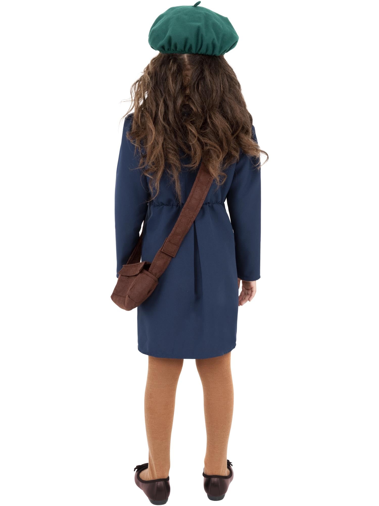 World War II Evacuee Girl Costume, Blue 2