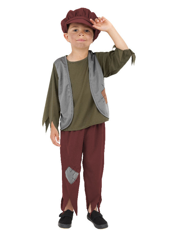 Victorian Poor Boy Costume, Green - 2
