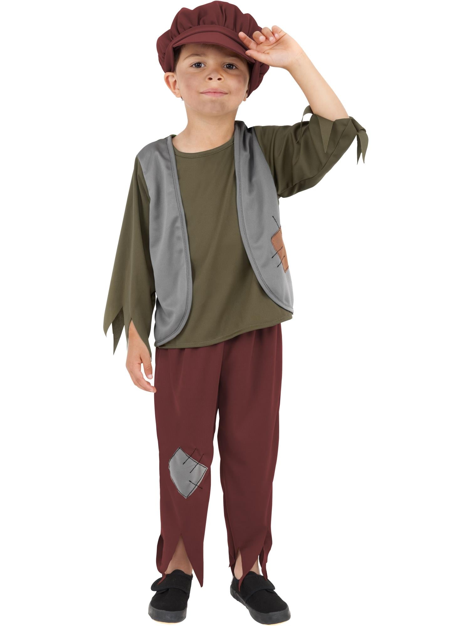 Victorian Poor Boy Costume, Green 1