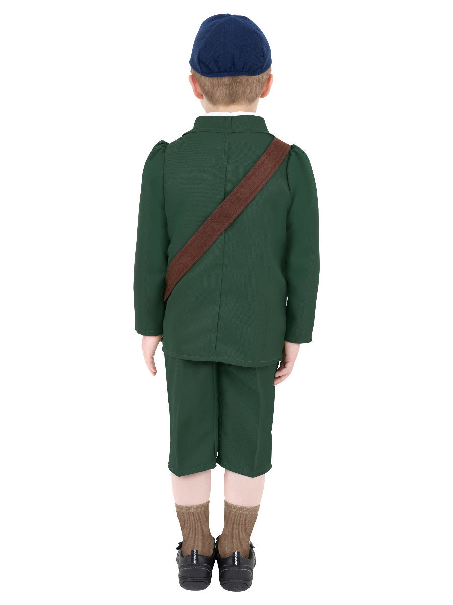 World War II Evacuee Boy Costume, Green - 3